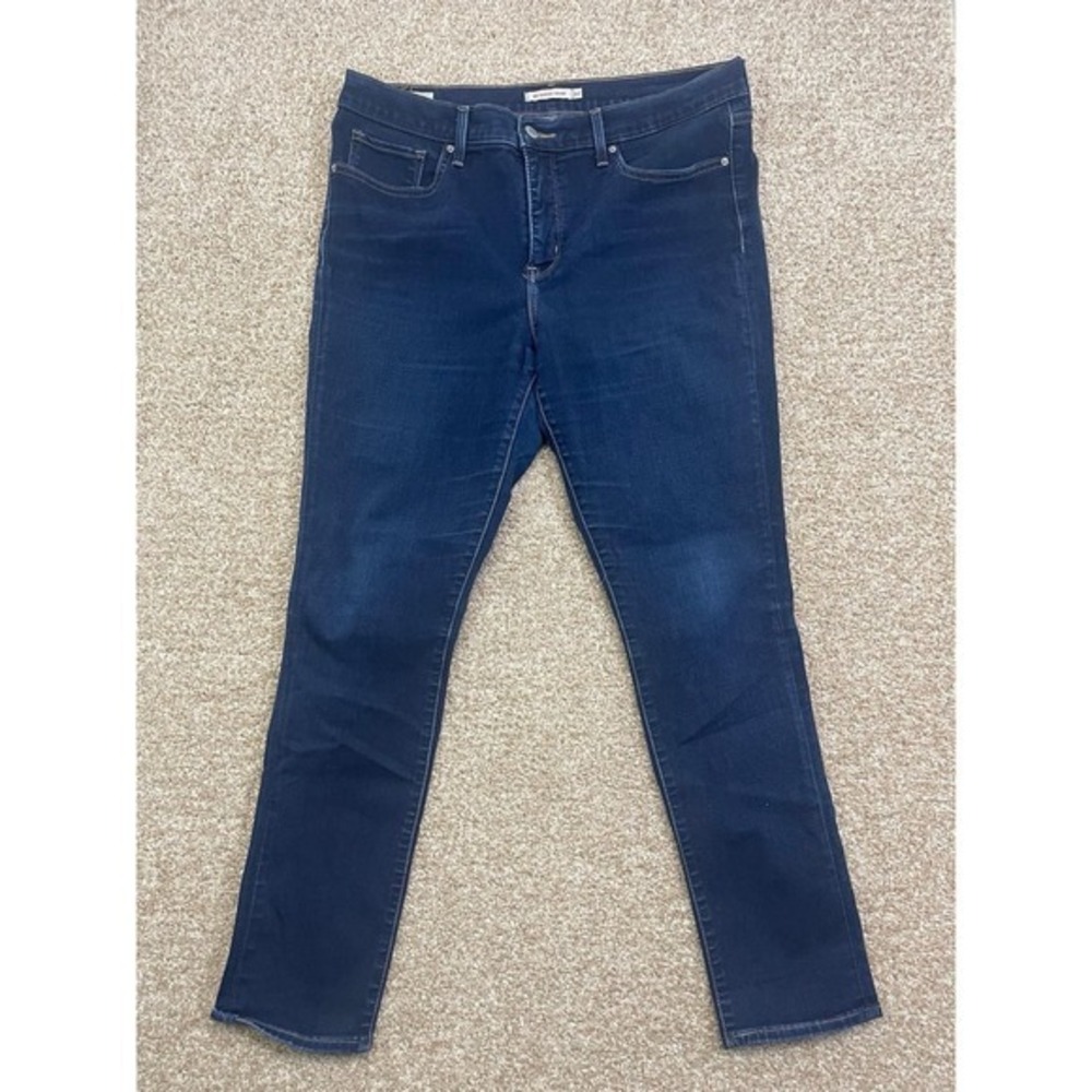 Levi's‎ 311 Big E Shaping Skinny Women's Denim Jeans Size 32 Dark Blue Stretch